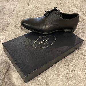 PRADA RAFFIANO MEN SHOES - SIZE 10
